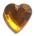 Acrylic (Plexiglas) Flatback Rhinestones Heart Shaped 15mm